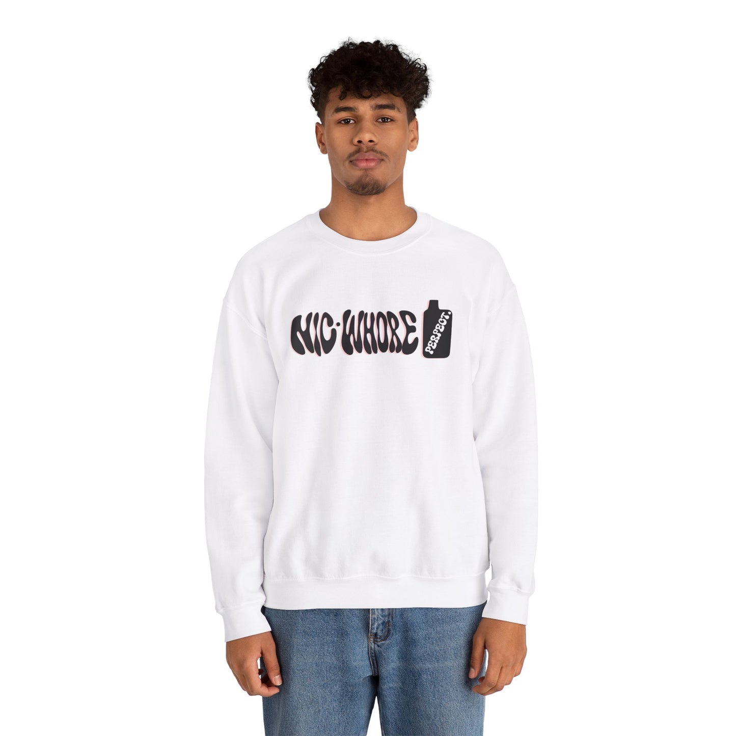 "nic-whore" Crewneck