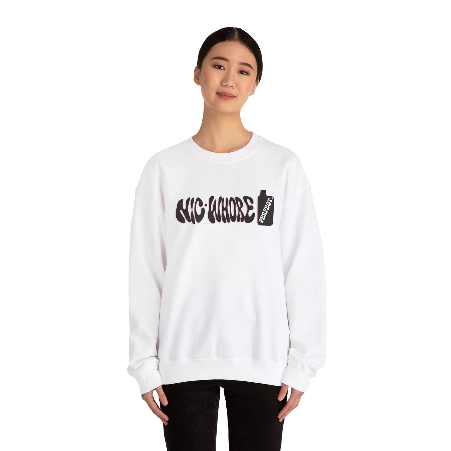 "nic-whore" Crewneck