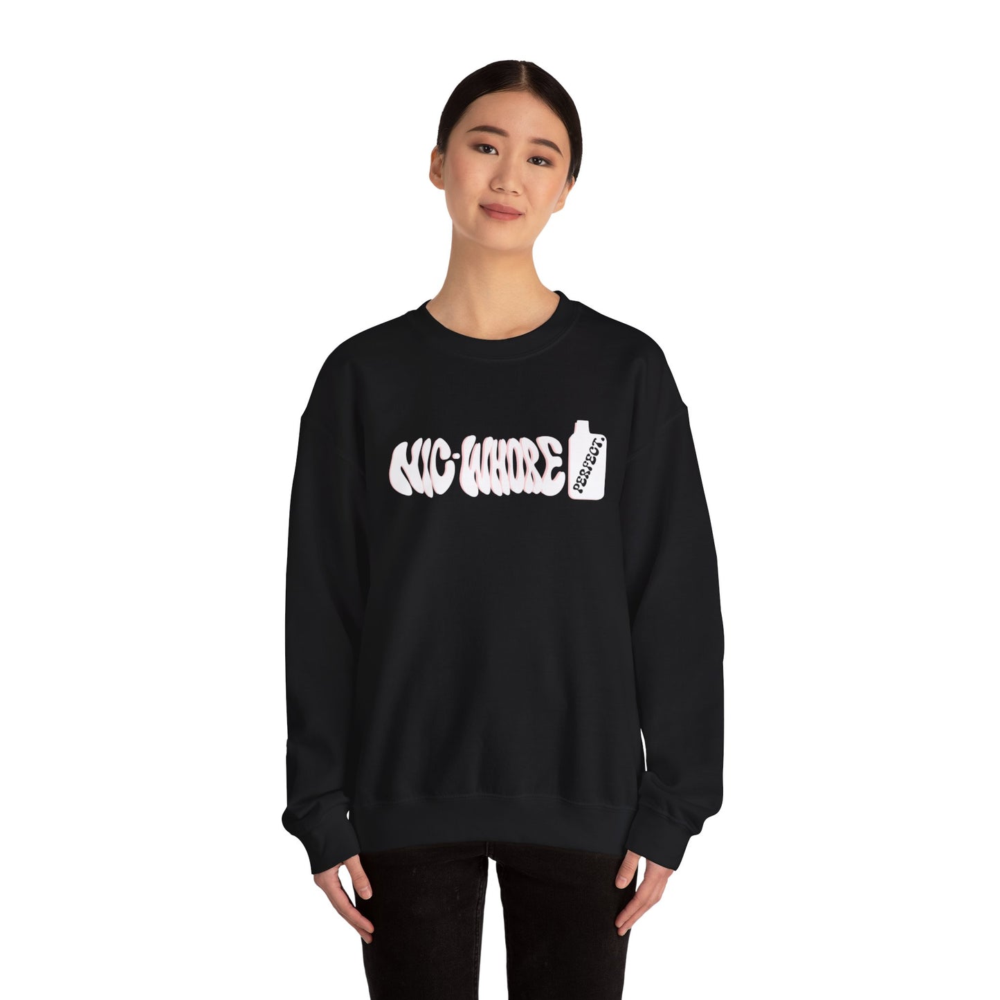 "nic-whore" Crewneck